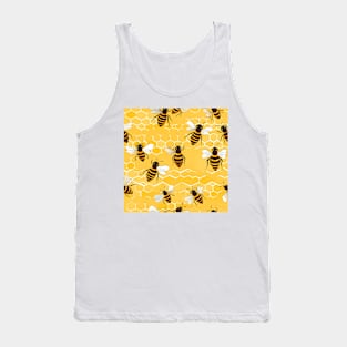 Honeycomb and Bee Pattern 17 Tank Top